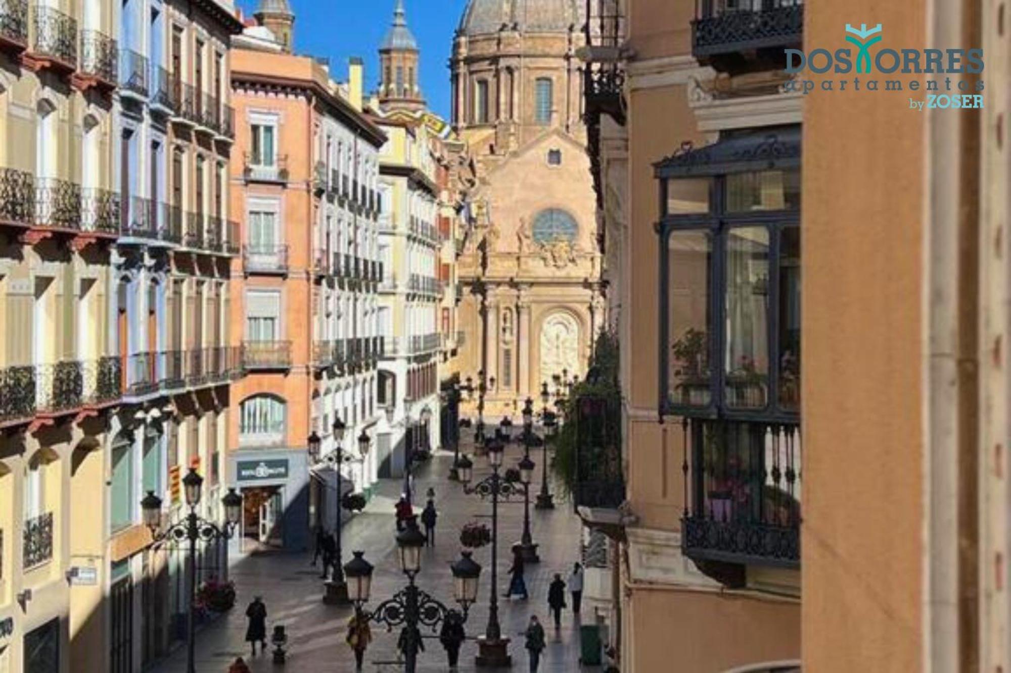 Dos Torres Pilar Suites- Balcones Con Vistas A La Ciudad Сарагоса Екстериор снимка