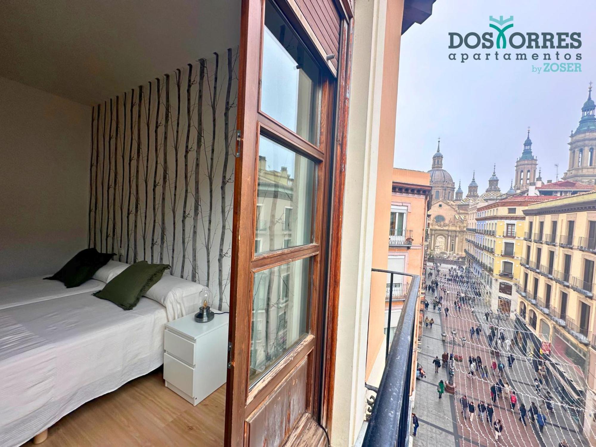 Dos Torres Pilar Suites- Balcones Con Vistas A La Ciudad Сарагоса Екстериор снимка