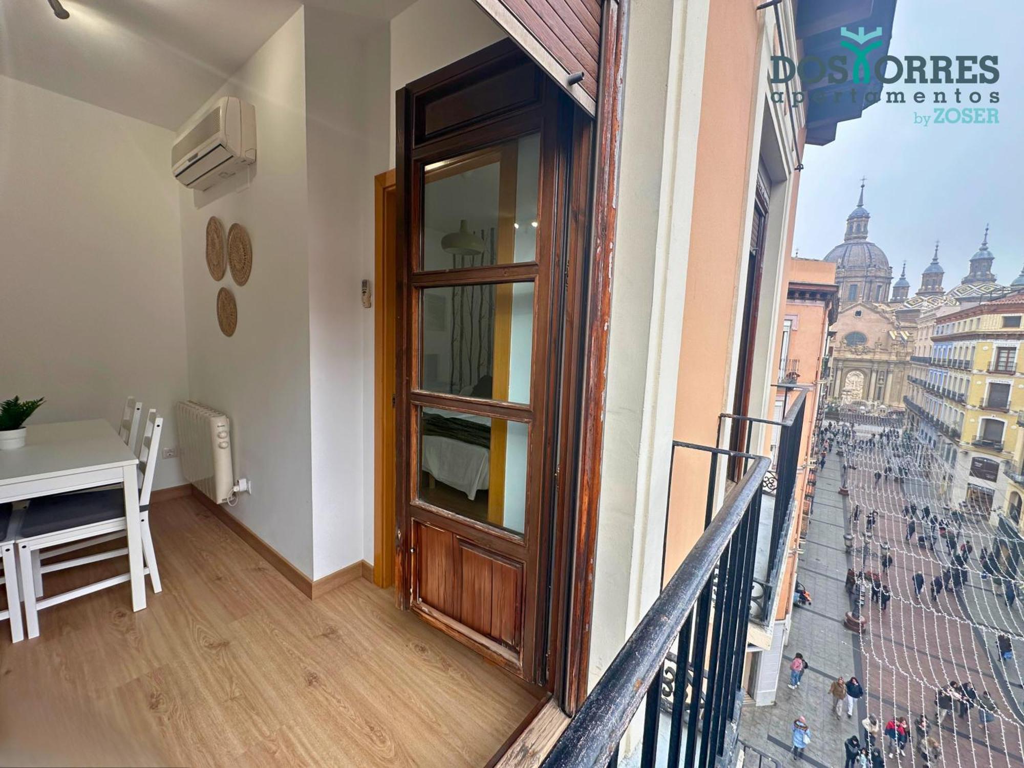 Dos Torres Pilar Suites- Balcones Con Vistas A La Ciudad Сарагоса Екстериор снимка